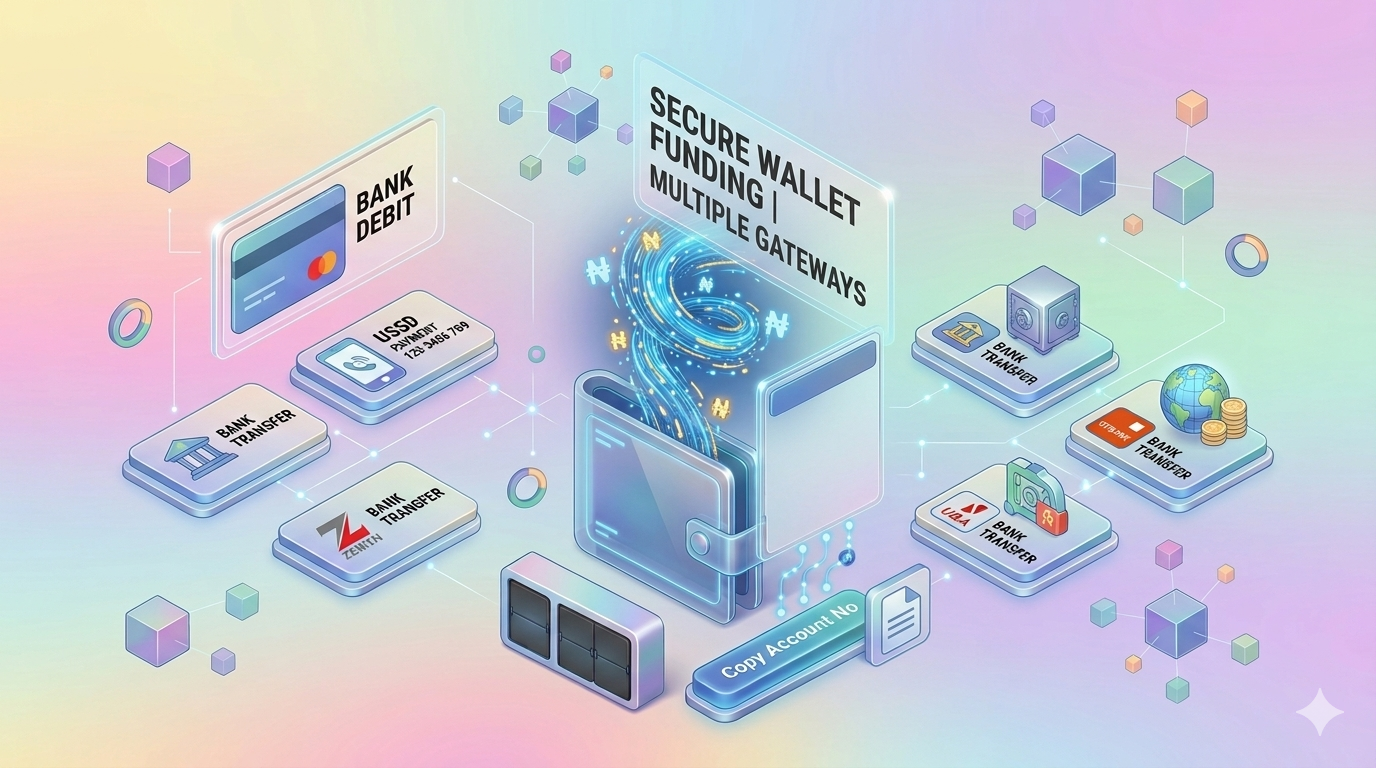 Easy wallet funding via virtual bank accounts